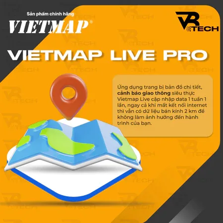 Thẻ Vietmap Live Pro Chính Hãng 2026 | Cảnh Báo Tốc Độ | Camera Phạt Nguội | Dùng Trên Điện Thoại, Android Box, Màn Hình Ô Tô - thumbnail 3